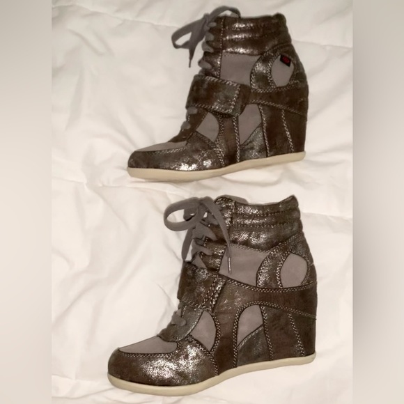 BIG BUDDHA Pewter EMILY boots booties women’s size 6 - Picture 2 of 15